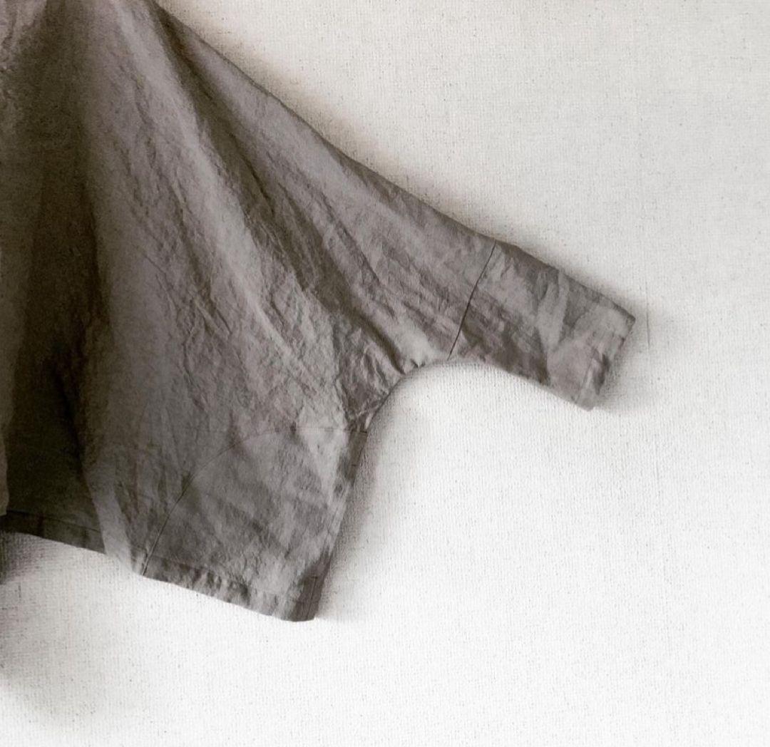 大人気作家さま　ドルマンショートパーカー　トープ