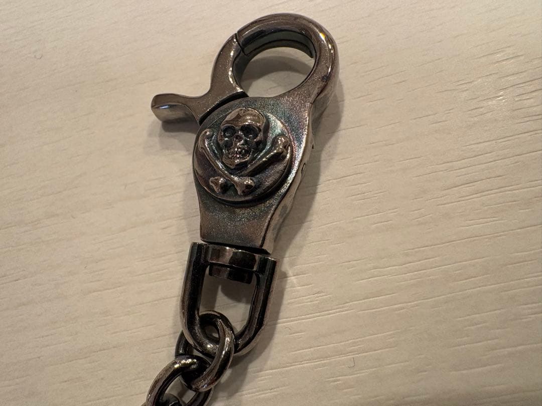 ルードギャラリー RUDEGALLERY スカルキーホルダー シルバー巾着付