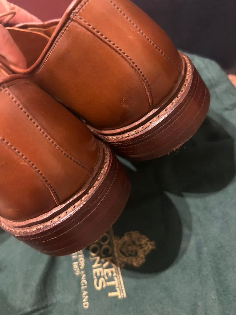 未使用　Crockett & Jones ブラウン ドレスシューズ　ビジネス　９