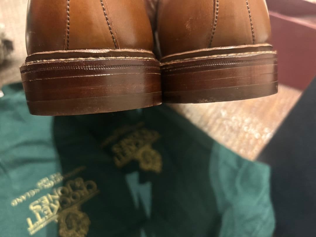 未使用　Crockett & Jones ブラウン ドレスシューズ　ビジネス　９