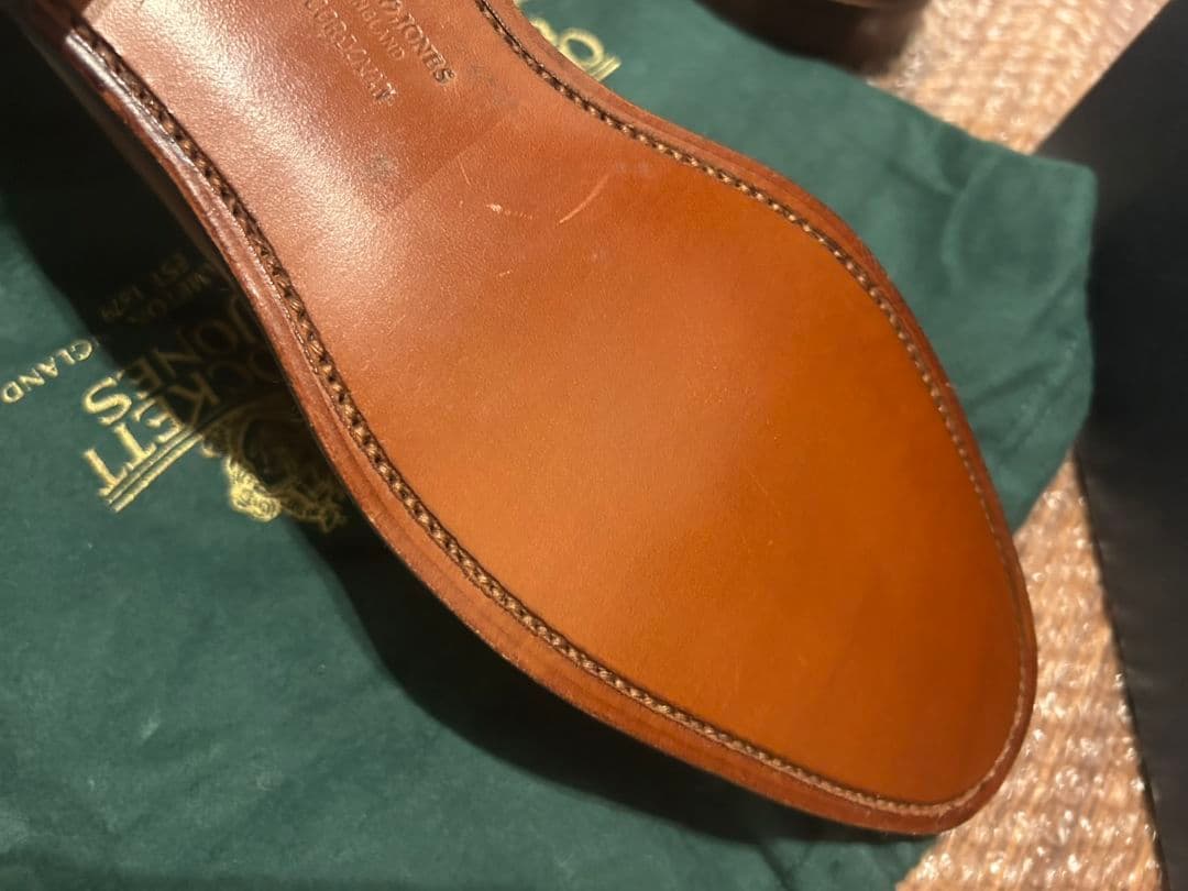 未使用　Crockett & Jones ブラウン ドレスシューズ　ビジネス　９