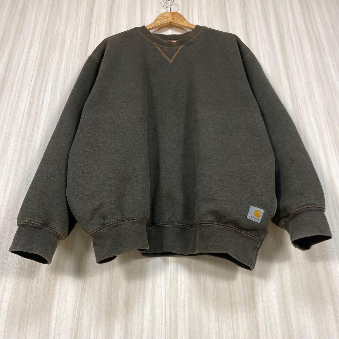 ☆希少☆Carhartt サーマルライナー スウェット カーキ ヘビーウエイト