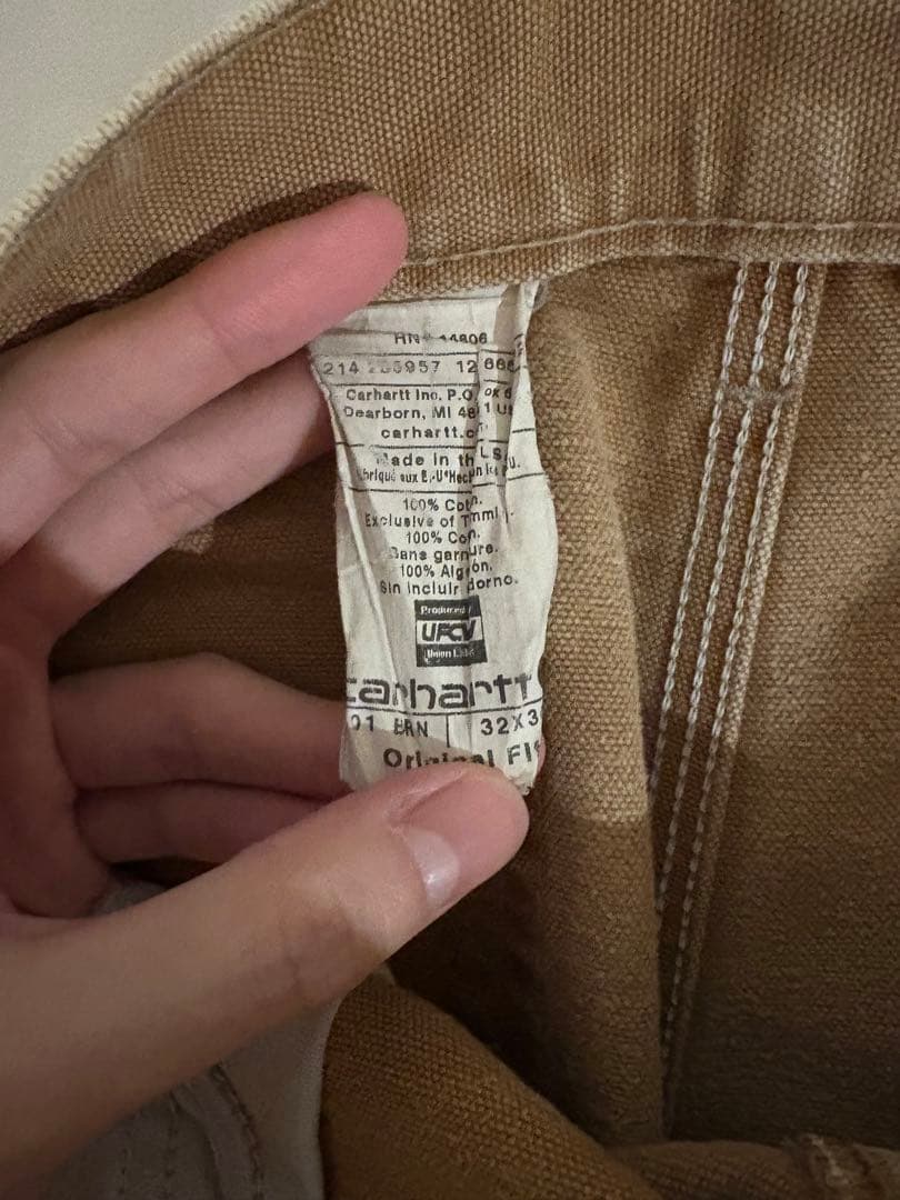 (32×34) カーハート ダブルニー パンツ