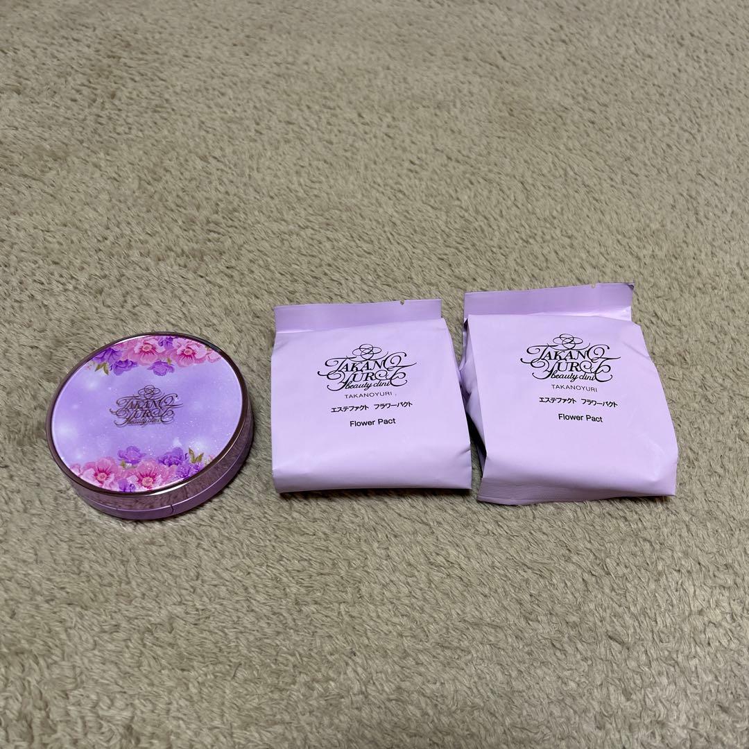 たかの友梨フラワーパクトフアンデーションレフィル付きセット