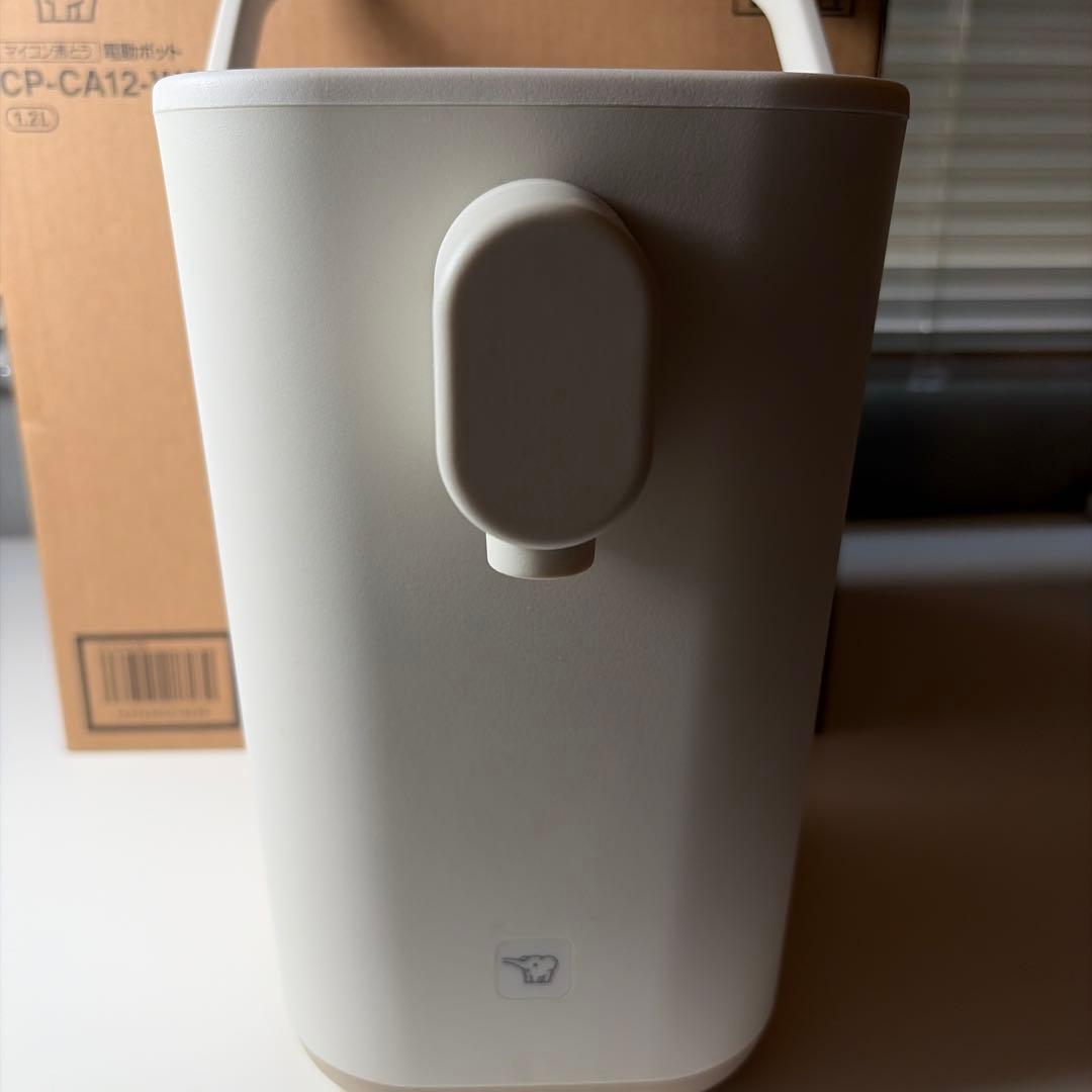 象印　STAN.　CP-CA12-WA　電動ポット　ホワイト　取説あり