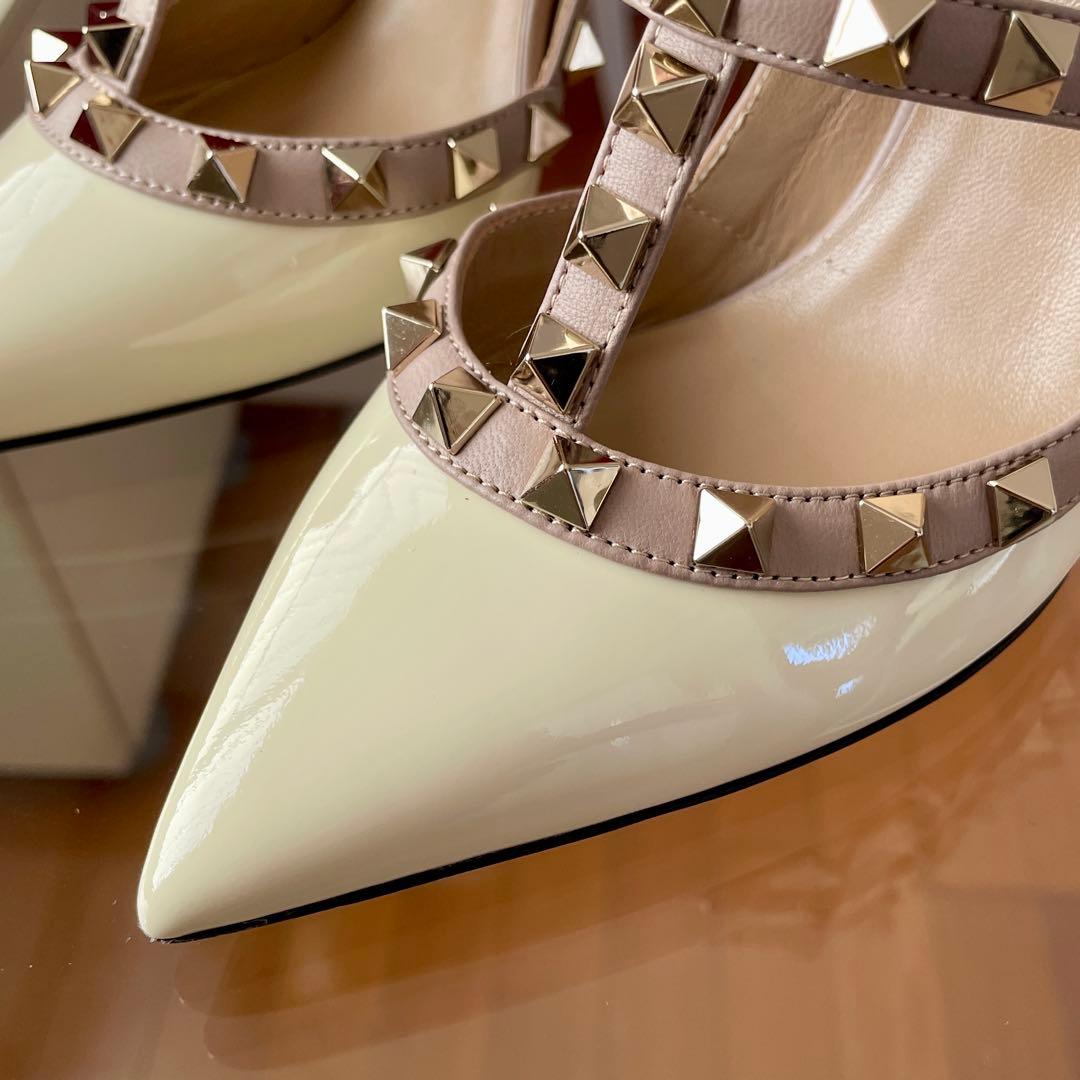 【新品同様】VALENTINO ヴァレンティノ ロックスタッズ パンプス ヒール