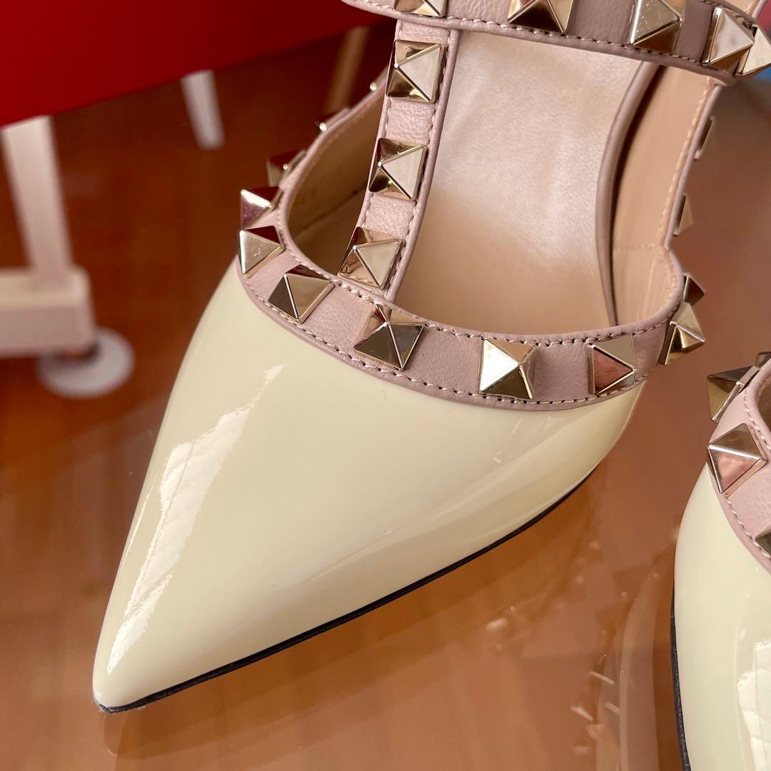 【新品同様】VALENTINO ヴァレンティノ ロックスタッズ パンプス ヒール