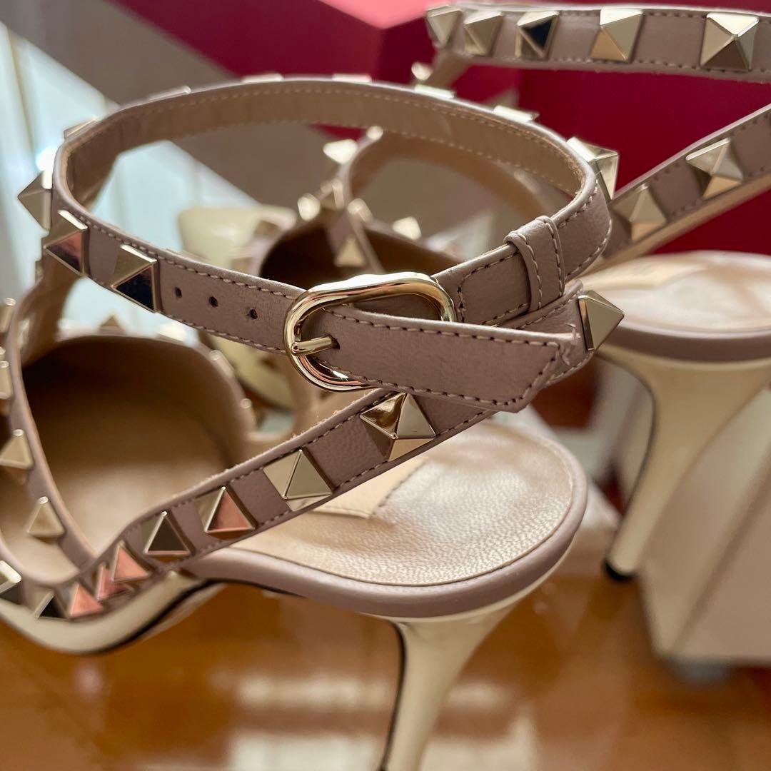 【新品同様】VALENTINO ヴァレンティノ ロックスタッズ パンプス ヒール
