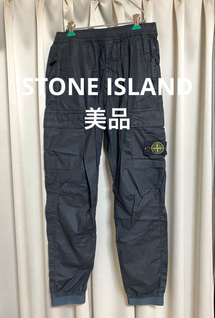 【美品】STONE  カーゴパンツ パンツ W29 ブラック