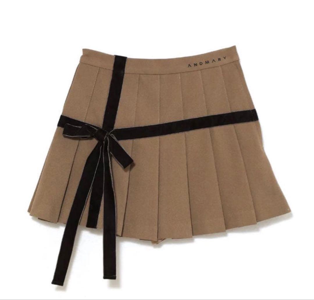スカート andmary Valentine ribbon mini skirt S