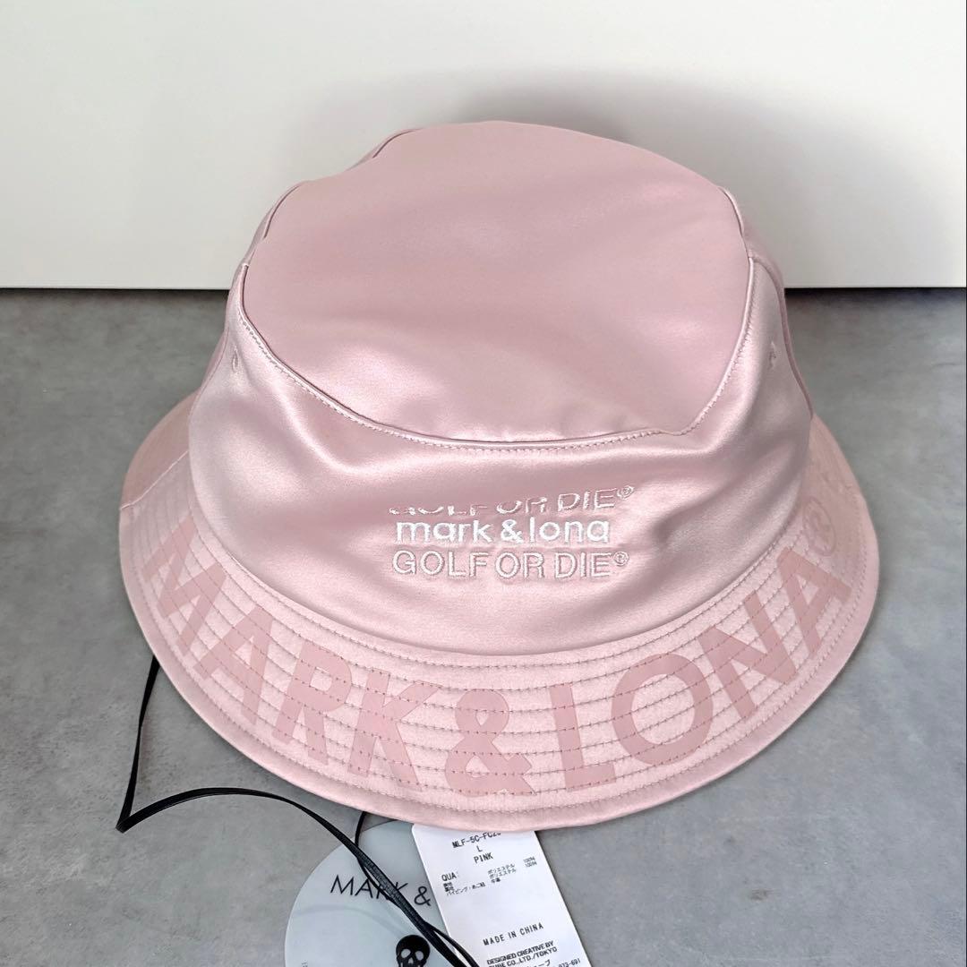 新品 ✨ MARK&LONA バゲットハット 帽子 マーク&ロナ ピンク メンズ