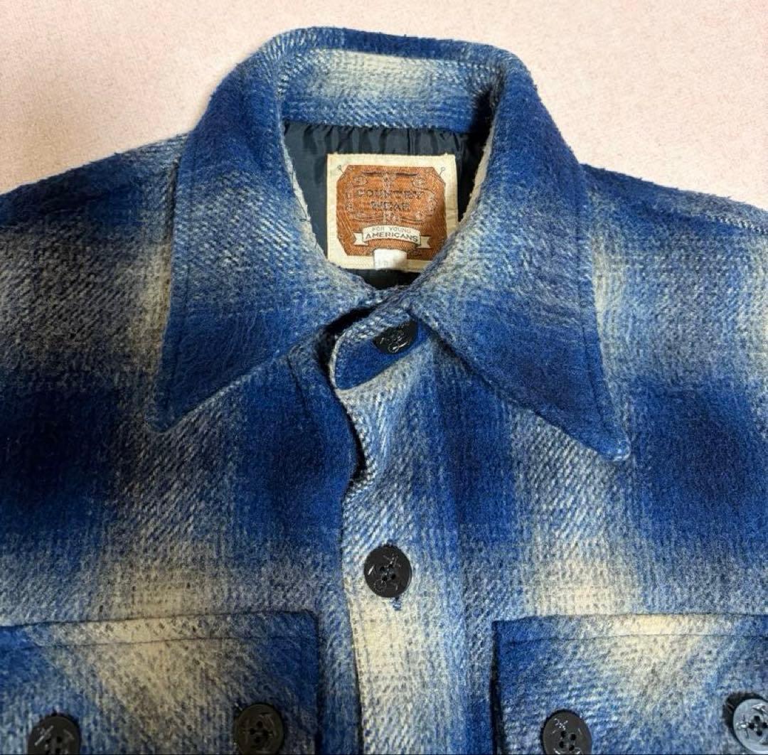 ジャケット・アウター 60s 70s archive Ombre Check Hunting JKT