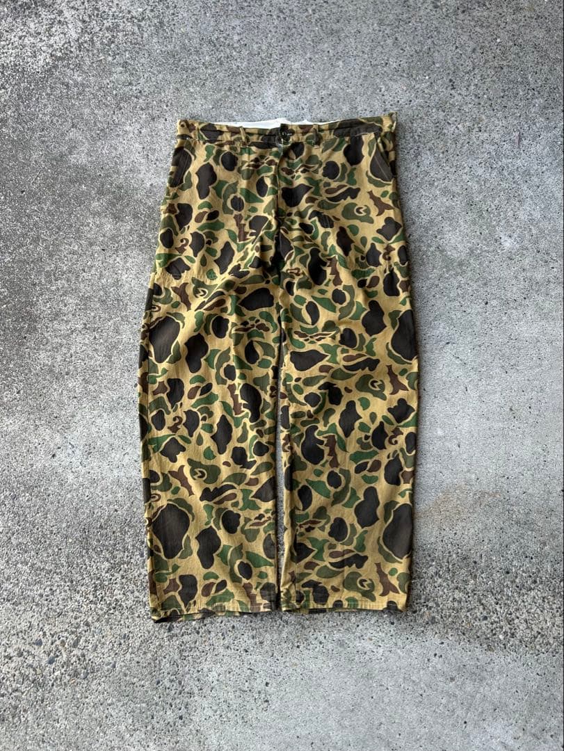 60s~ ダックハンターカモ ベイカーパンツ カモパンツ 古着