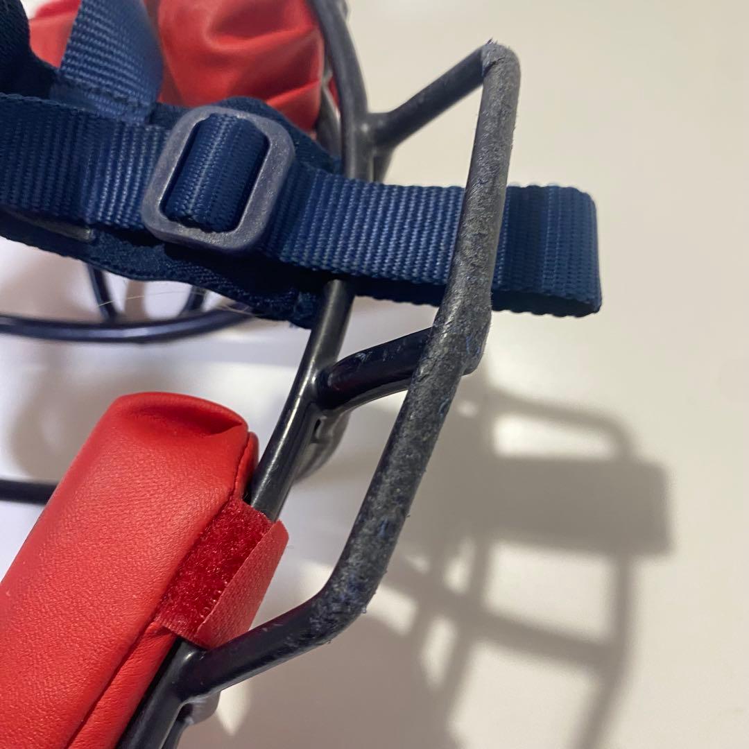 ミズノプロ ソフトボール キャッチャー防具 ネイビー マスク