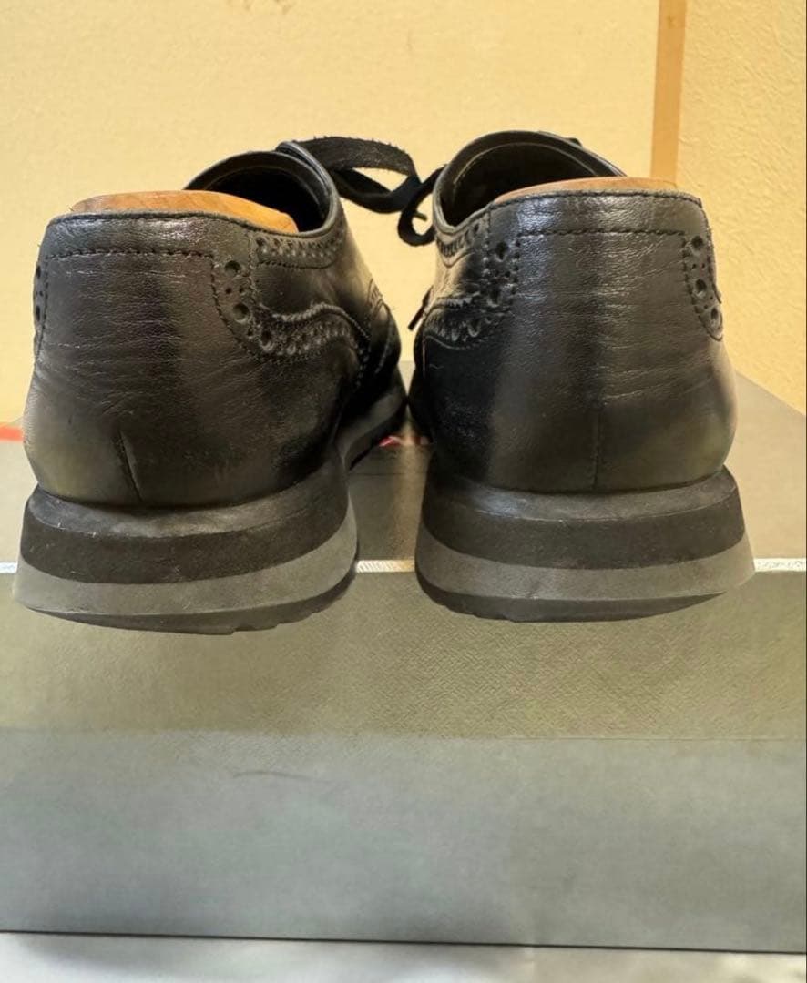PRADA プラダ　レザー　シューズ　ブラック　UK7