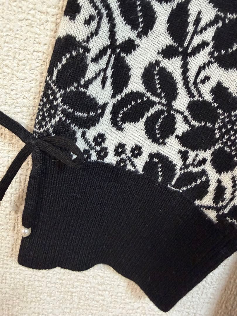 2025AW⭐️スーパービューティー⭐️ジャガードハイネックニットワンピース 44