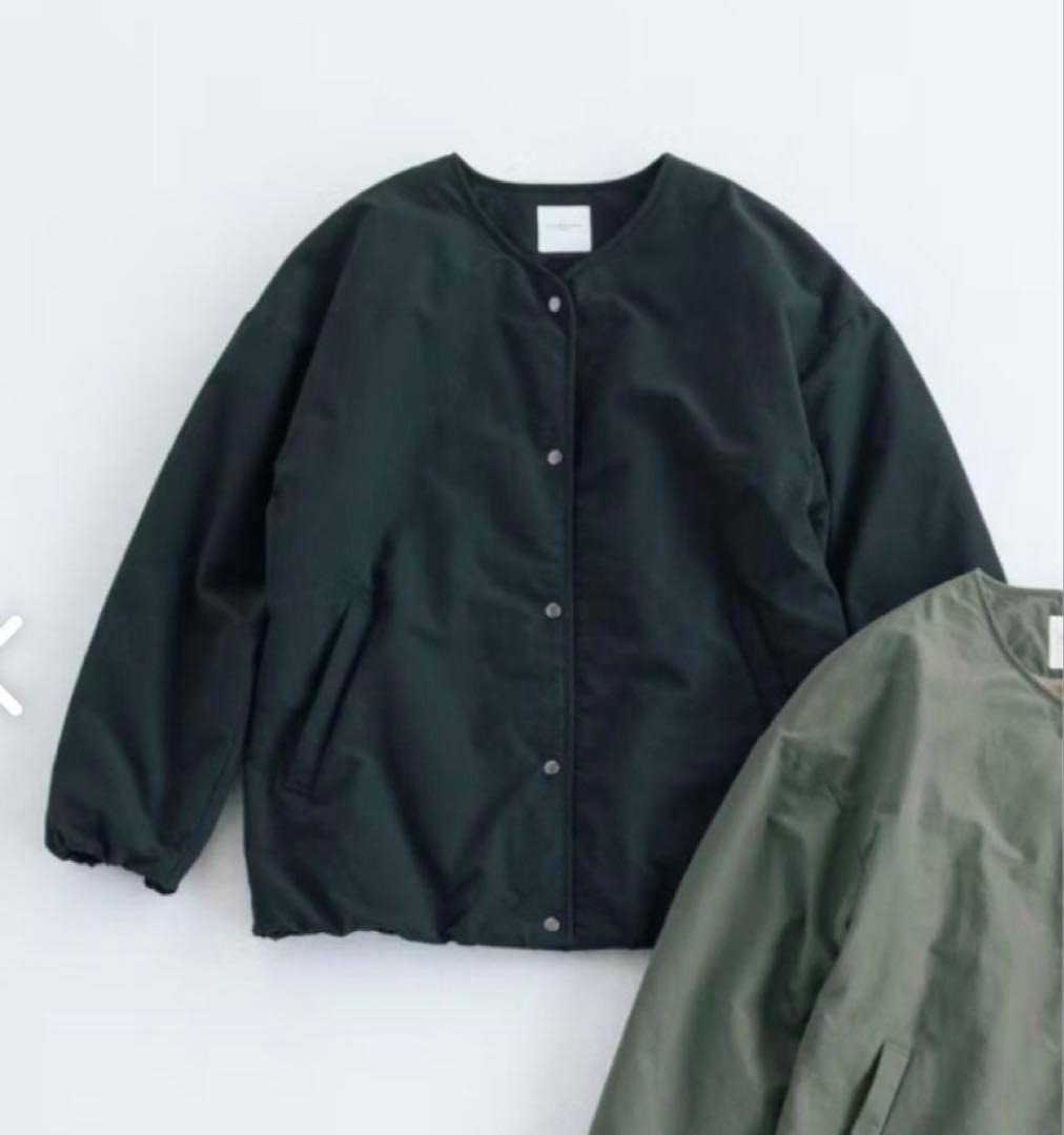 「ふんわり軽くてあったかい」洗えるショート丈コートブラック