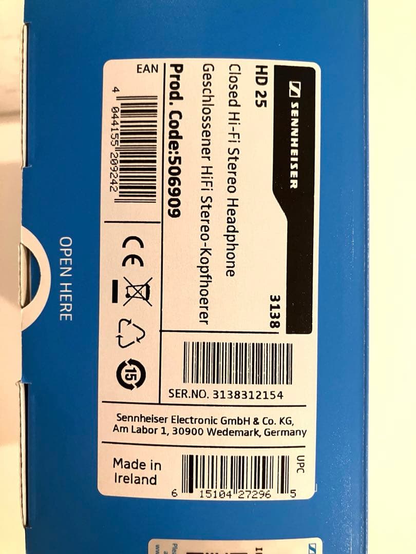 Sennheiser HD 25 モニターヘッドフォン