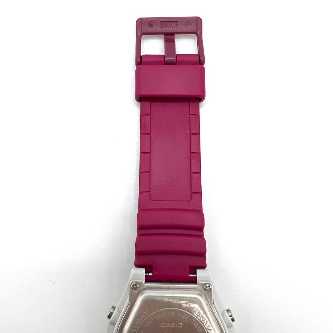 値下げCASIO LWA-M143-4AJFウェーブセプター電波ソーラーパープル