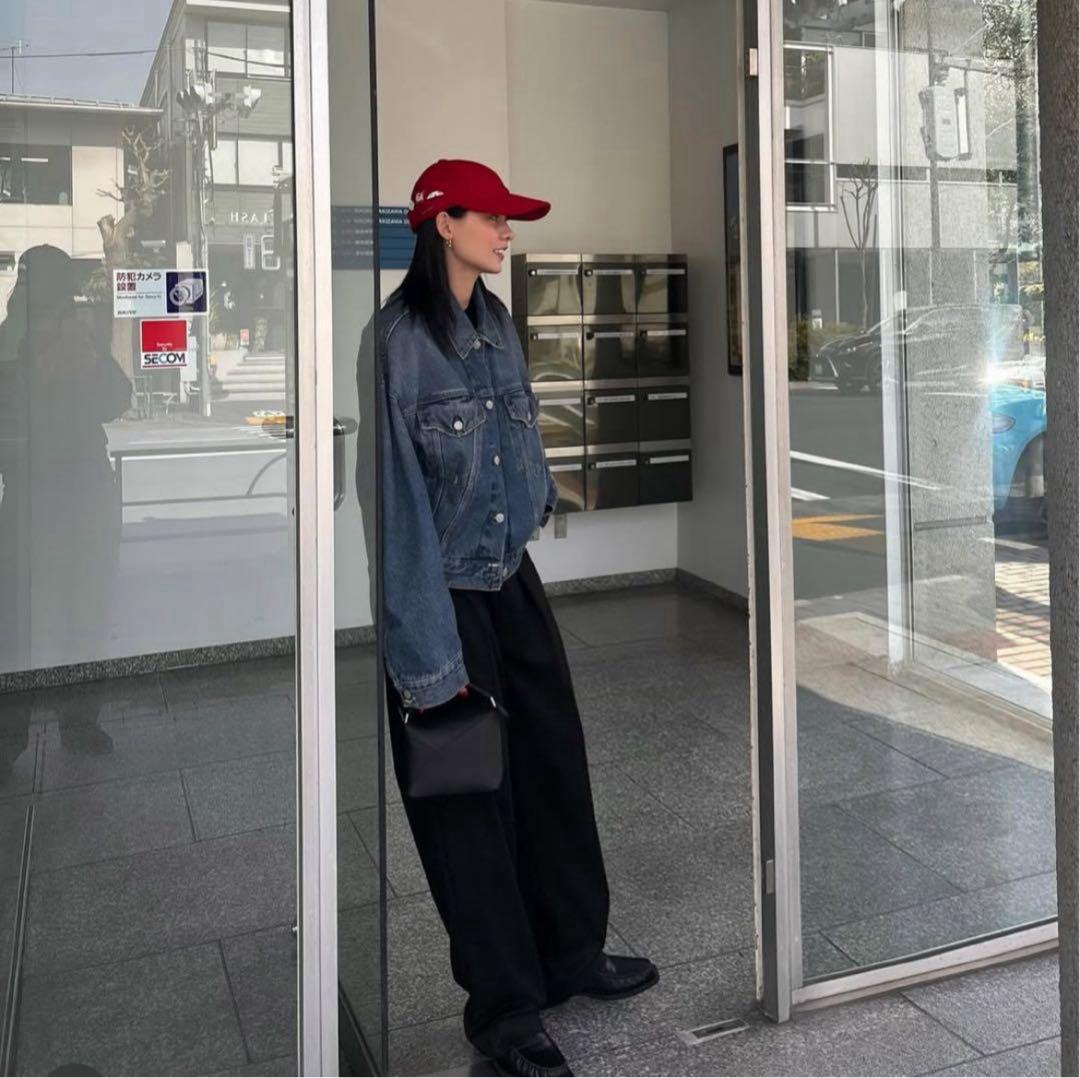 acne studios クロップドデニムジャケット ウォッシュド ブラック