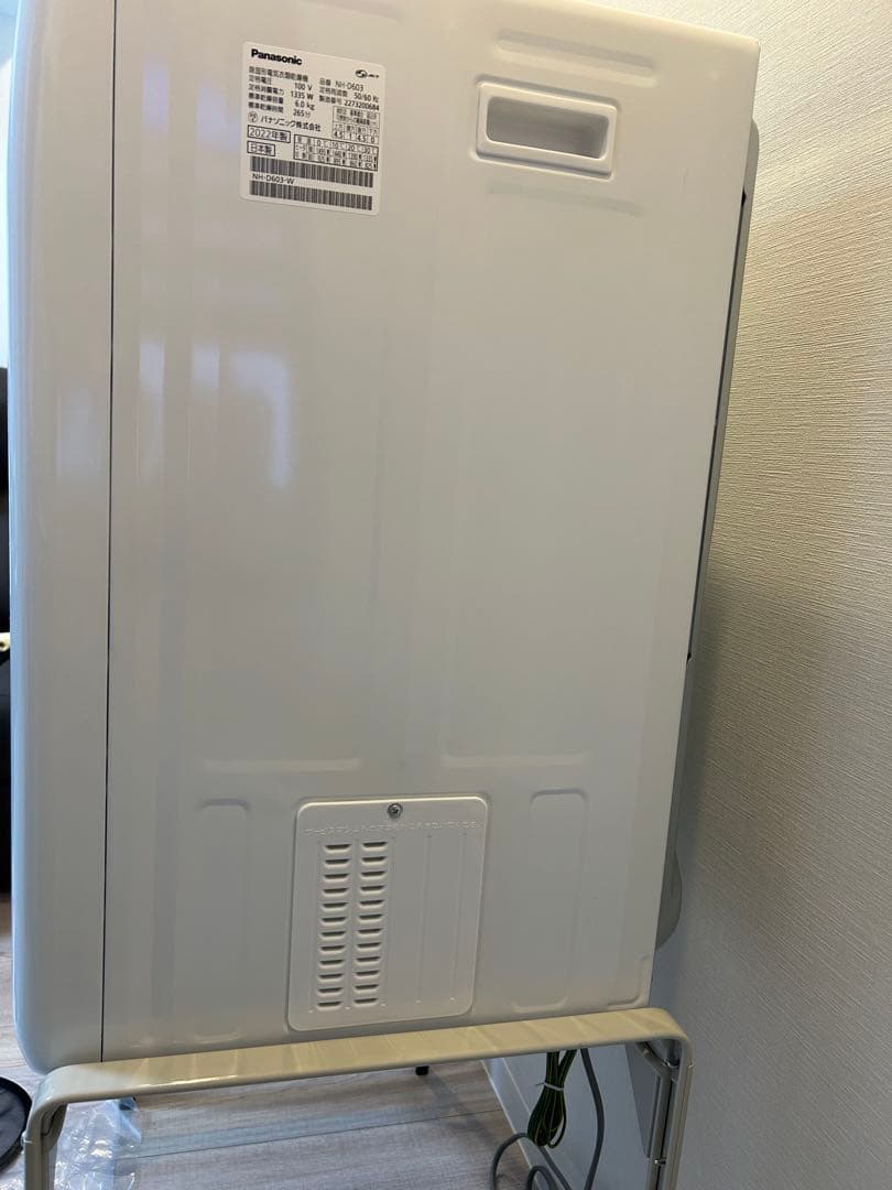 Panasonic電気衣類乾燥機　NH-D603 2022年製　ユニット台付き