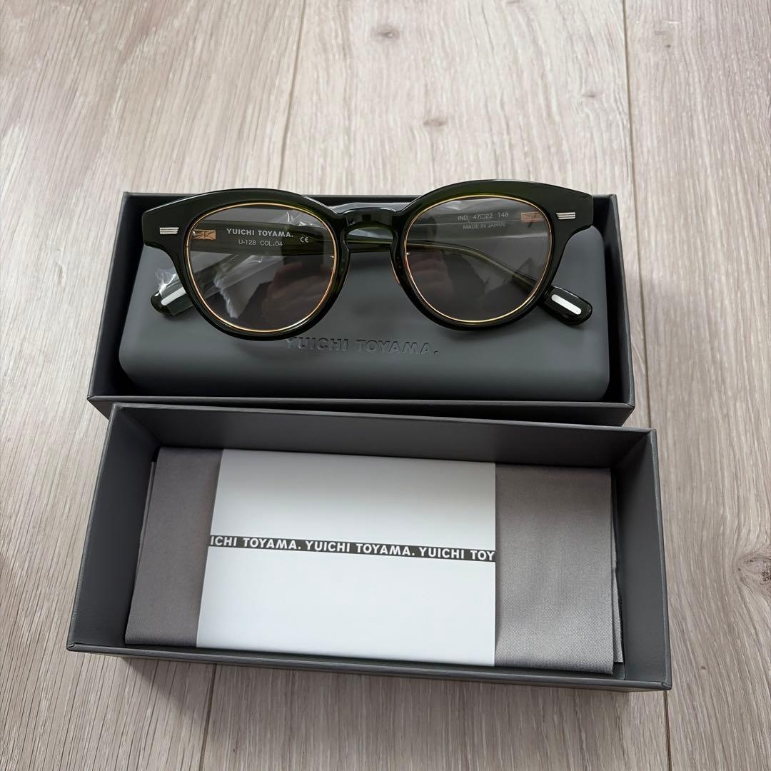 未使用　YUICHI TOYAMA U-128 グリーン　サングラス