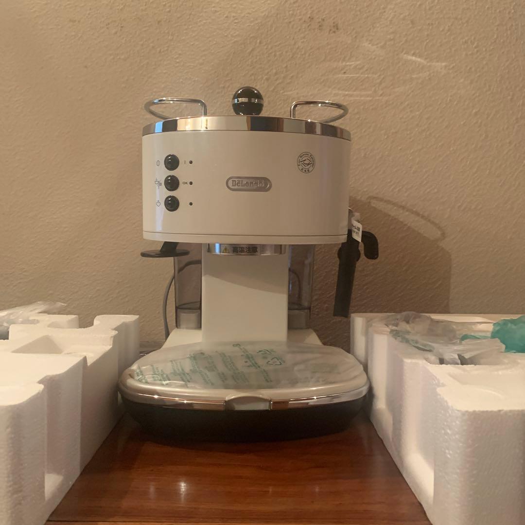 【未使用】DeLonghi icona エスプレッソ・カプチーノメーカー　白