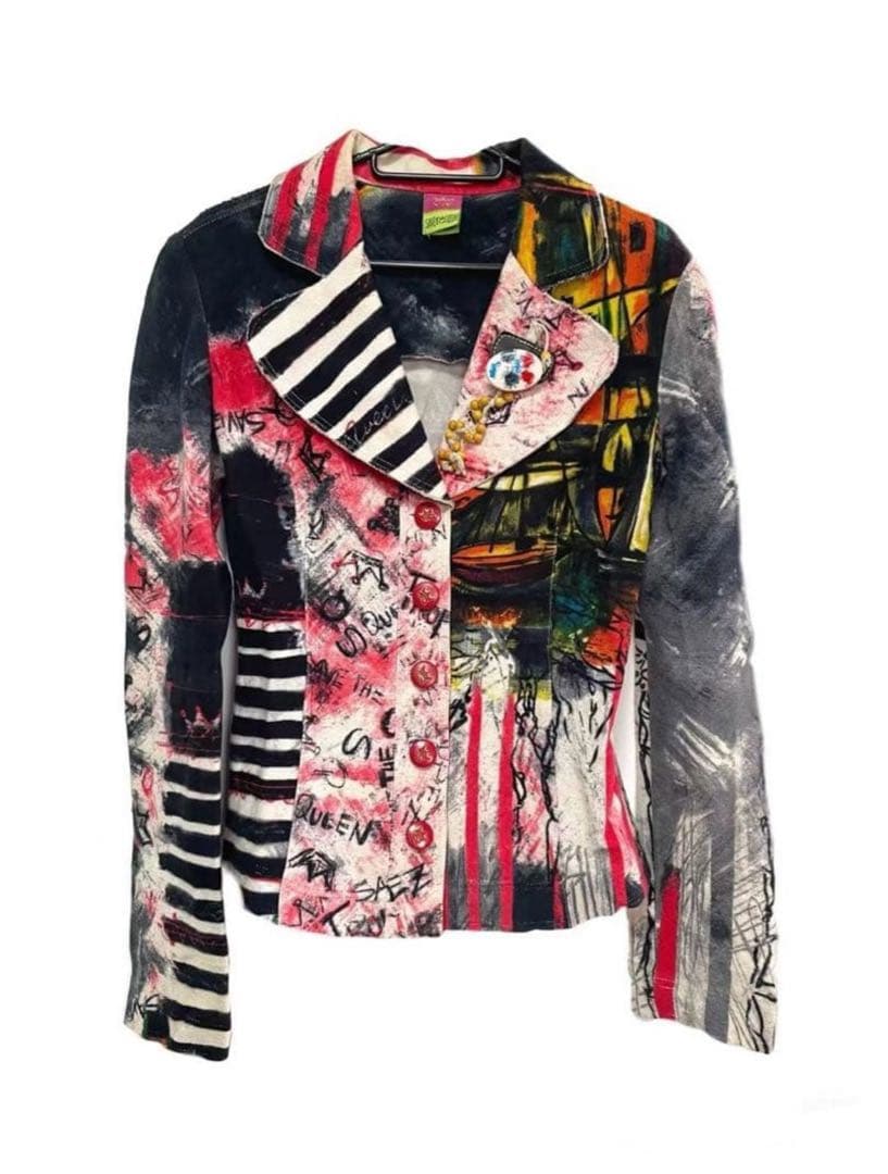 SAVE THE QUEEN カジュアルジャケット 平成ギャル y2k カラフル