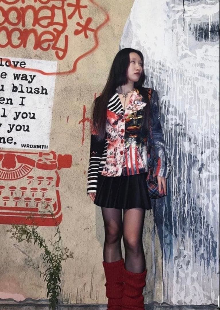 SAVE THE QUEEN カジュアルジャケット 平成ギャル y2k カラフル