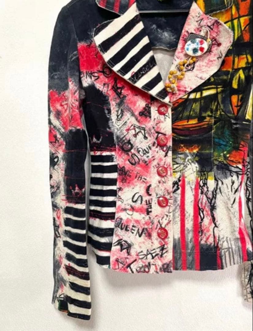 SAVE THE QUEEN カジュアルジャケット 平成ギャル y2k カラフル