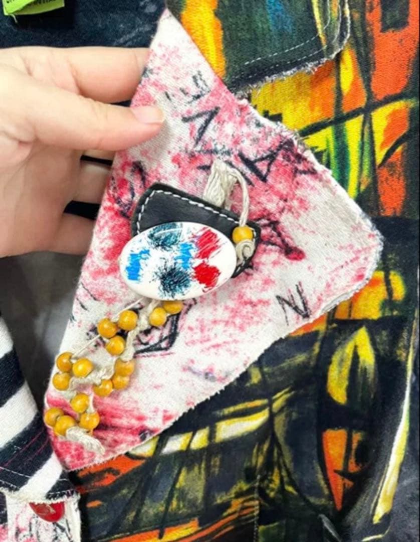 SAVE THE QUEEN カジュアルジャケット 平成ギャル y2k カラフル