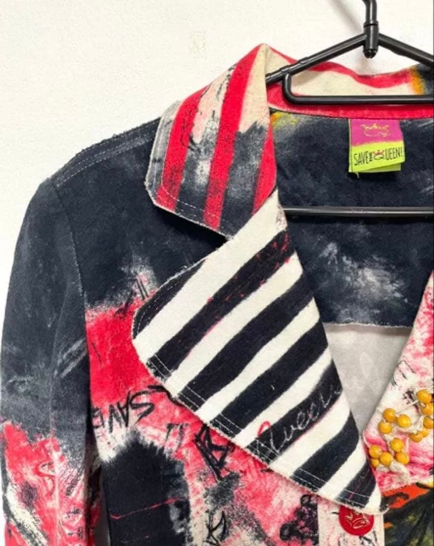 SAVE THE QUEEN カジュアルジャケット 平成ギャル y2k カラフル