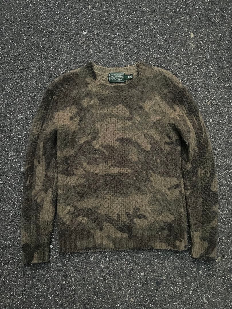 ▫️Polo Country Ralph Lauren カモフラージュニット S