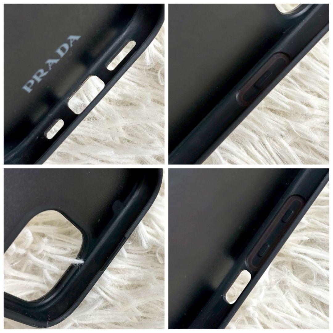 【箱付】PRADA スマホカバー iPhone15　三角ロゴ　 サフィアーノ