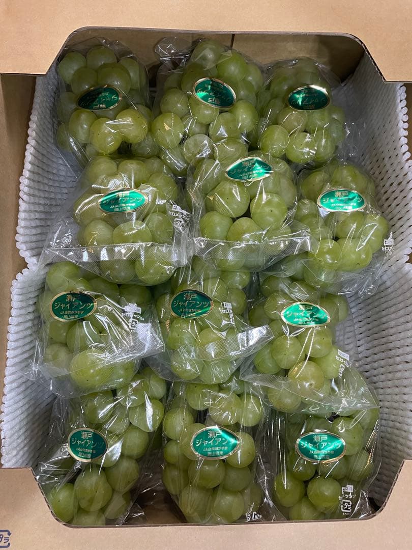 ③【岡山県産】瀬戸ジャイアンツ　7〜12房　約5キロ