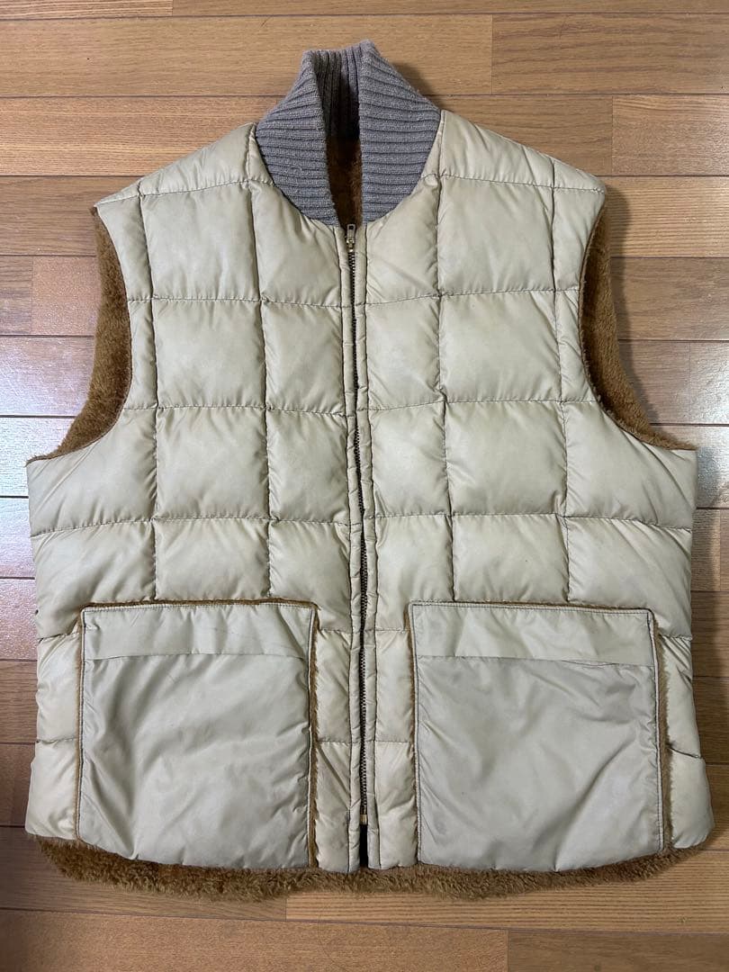 70s TEMPCO リバーシブル ダウンベスト グースダウン M/L