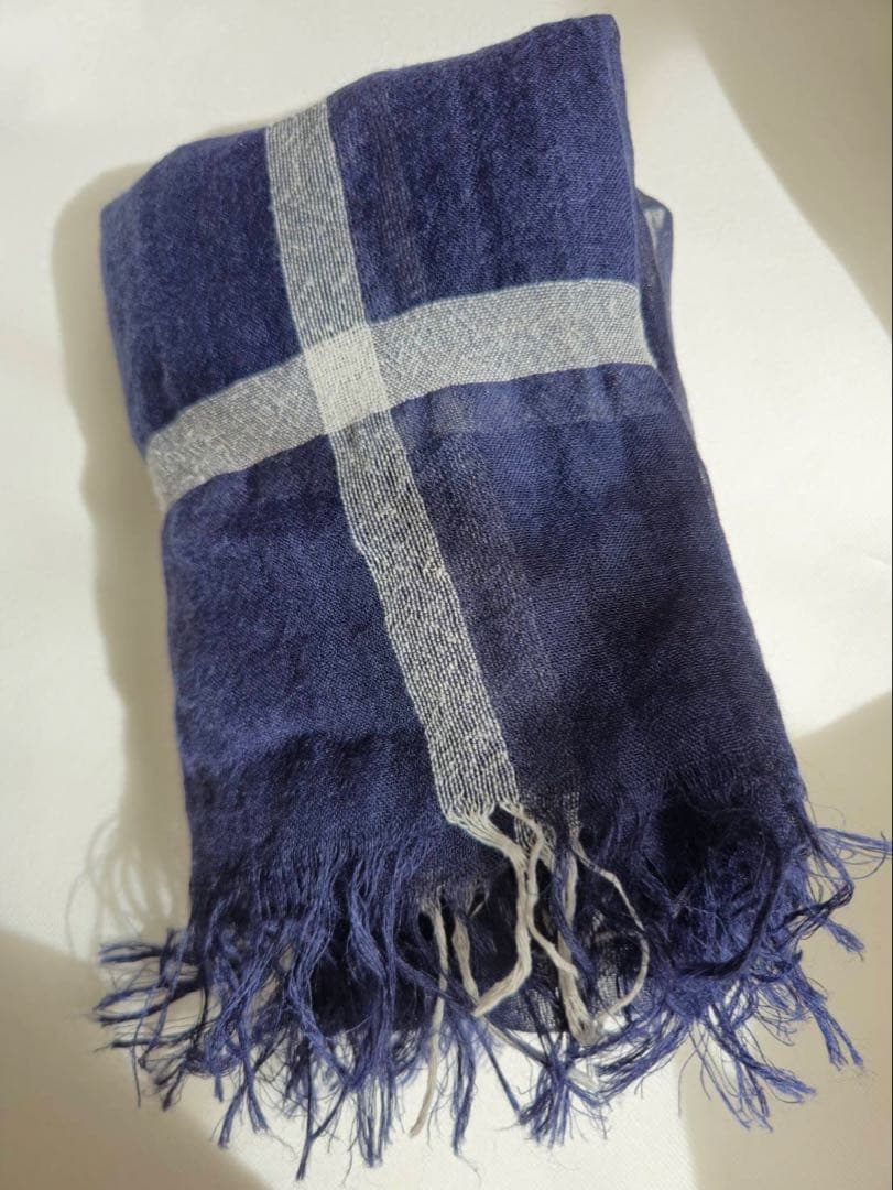 希少☆美品☆ヨウジヤマモト プリュス ノアール☆チェックストール☆マフラー