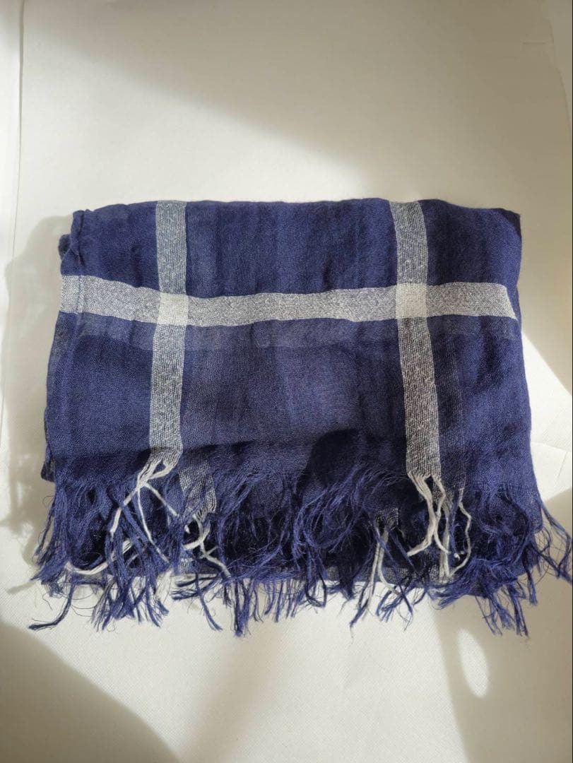 希少☆美品☆ヨウジヤマモト プリュス ノアール☆チェックストール☆マフラー