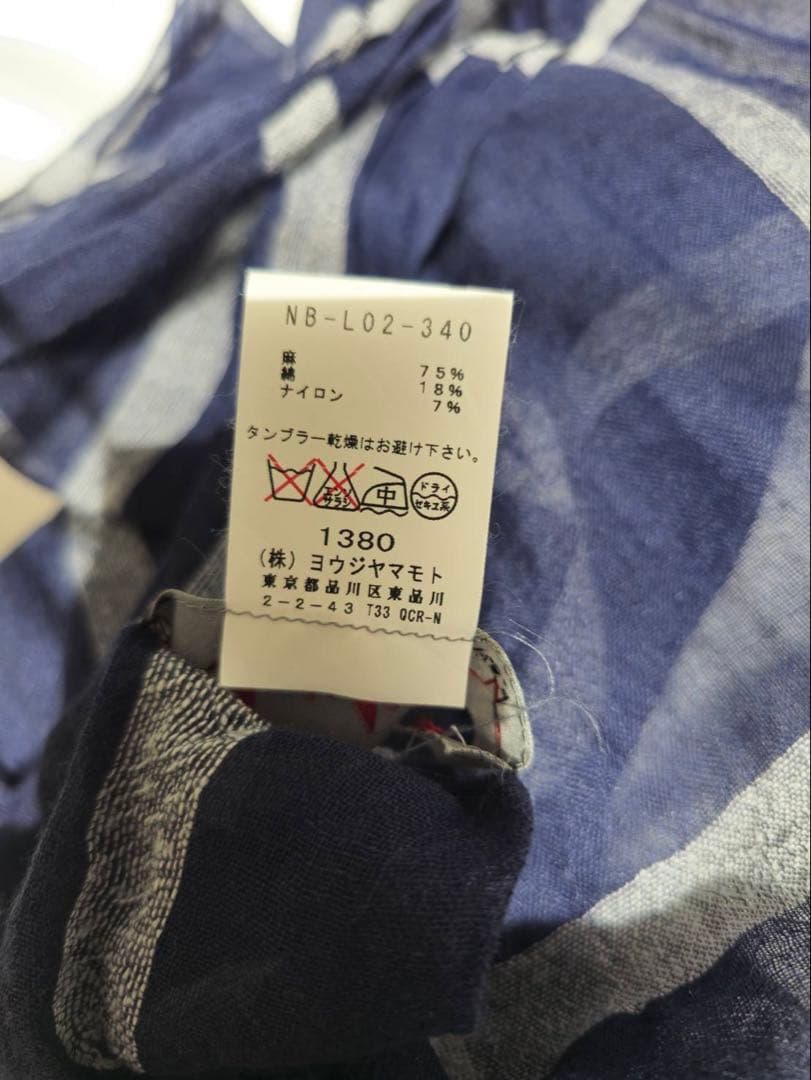 希少☆美品☆ヨウジヤマモト プリュス ノアール☆チェックストール☆マフラー