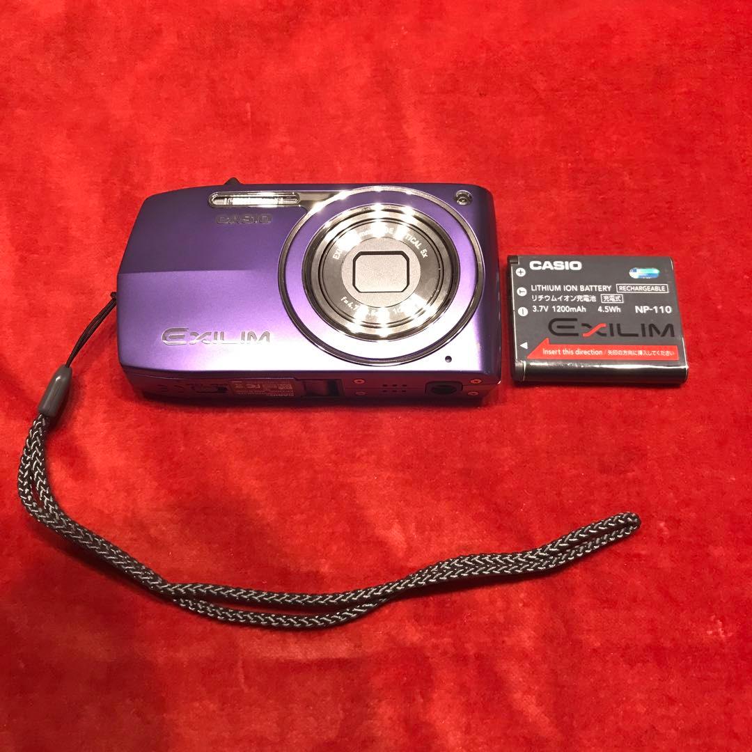 美品　カシオ CASIO EXLIM EX-Z2000 パープル デジタルカメラ