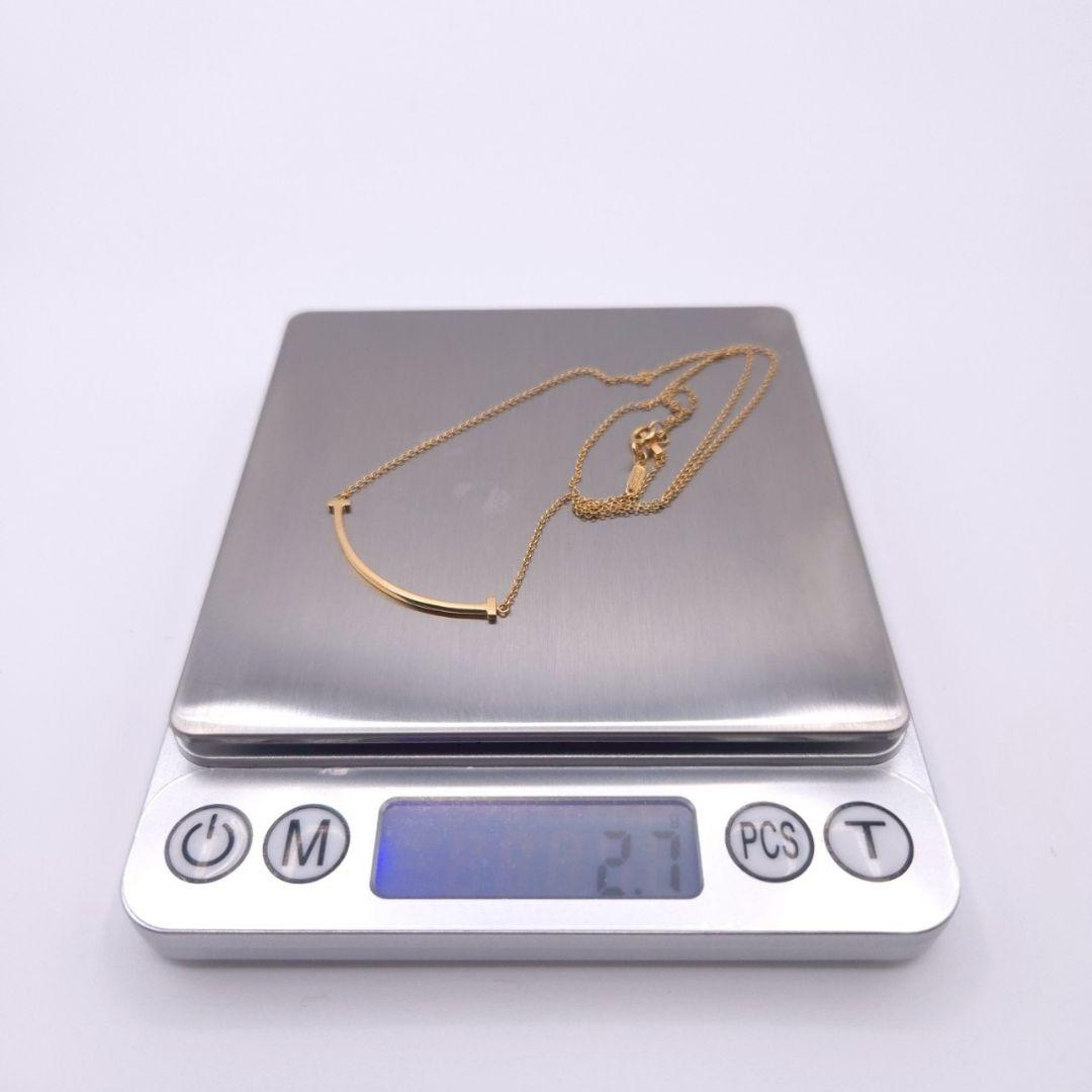 Tiffany ティファニー Tスマイル スモール YG イエローゴールド