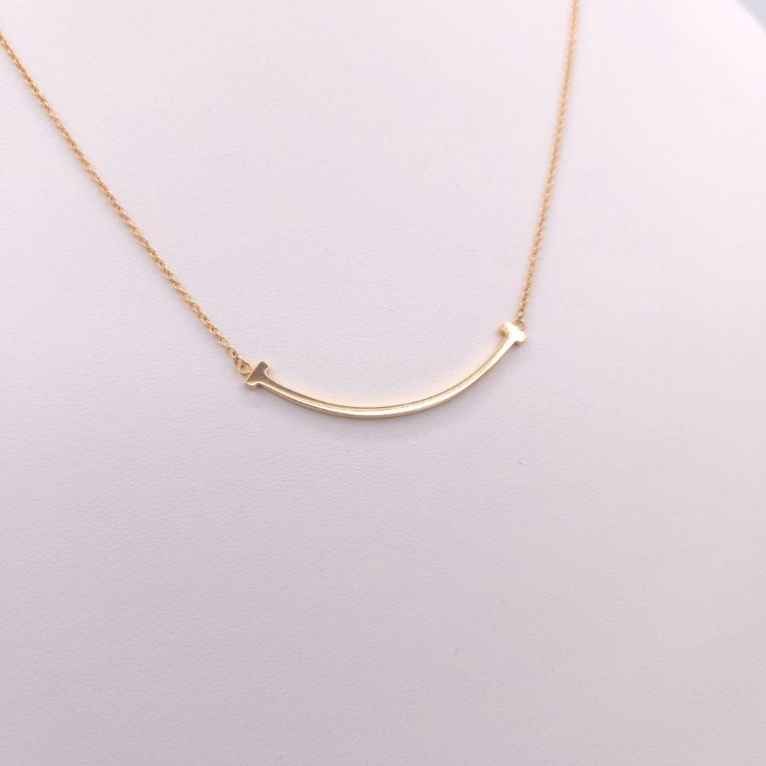 Tiffany ティファニー Tスマイル スモール YG イエローゴールド