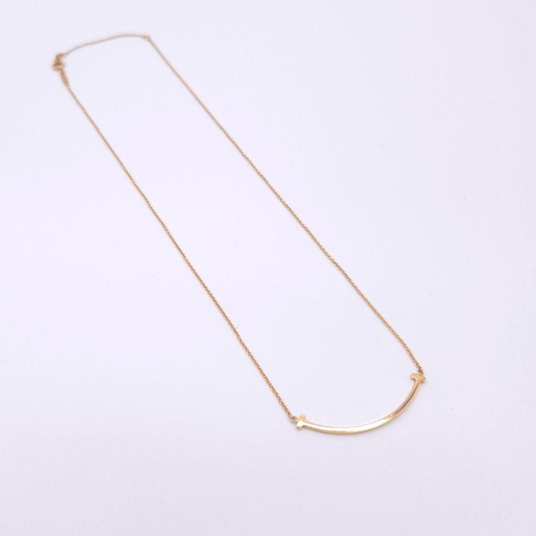 Tiffany ティファニー Tスマイル スモール YG イエローゴールド