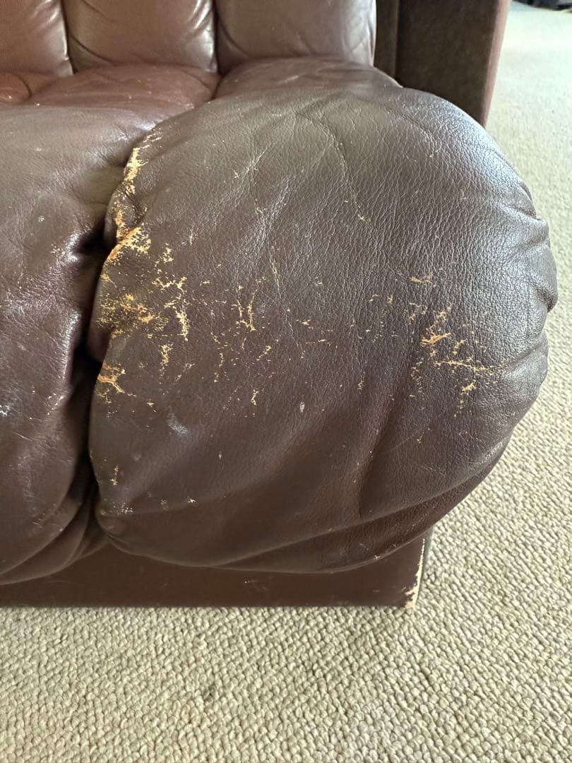 モビリア　ヴィンテージ　1人掛けソファ　椅子　スネークソファー風　desede