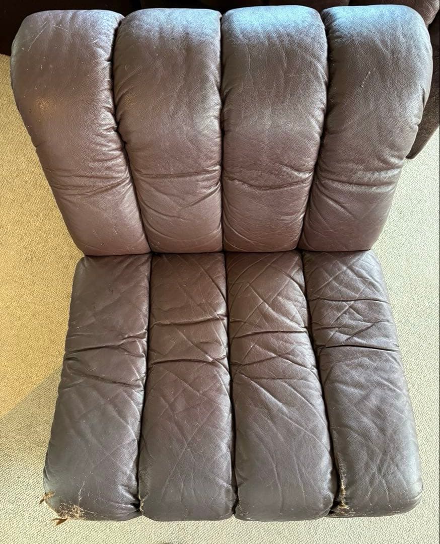 モビリア　ヴィンテージ　1人掛けソファ　椅子　スネークソファー風　desede