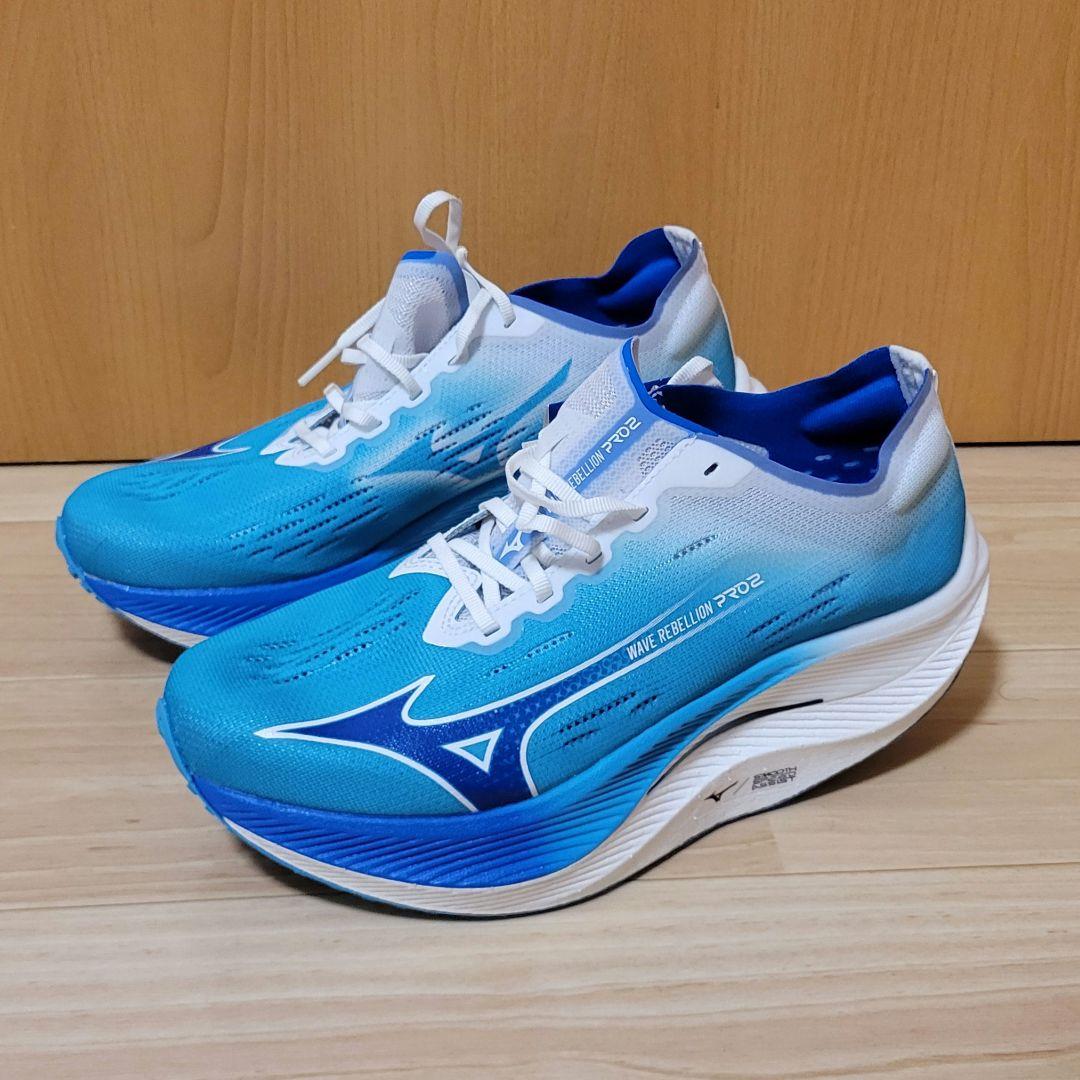 【新品未使用】ミズノ ランニングシューズ ウエーブリベリオンプロ2 26.5cm