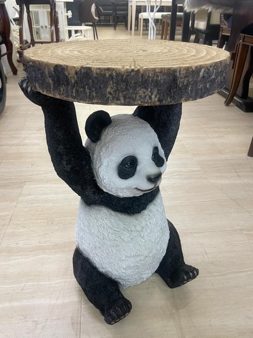 パンダ　サイドテーブル　ミニテーブル　アニマル　動物　テーブル　台　棚　ラック