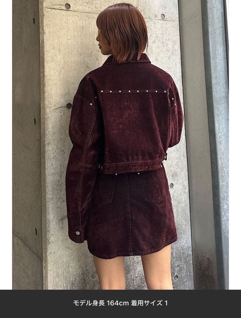 【shiki様】 MURUA フロッキーデニムジャケット