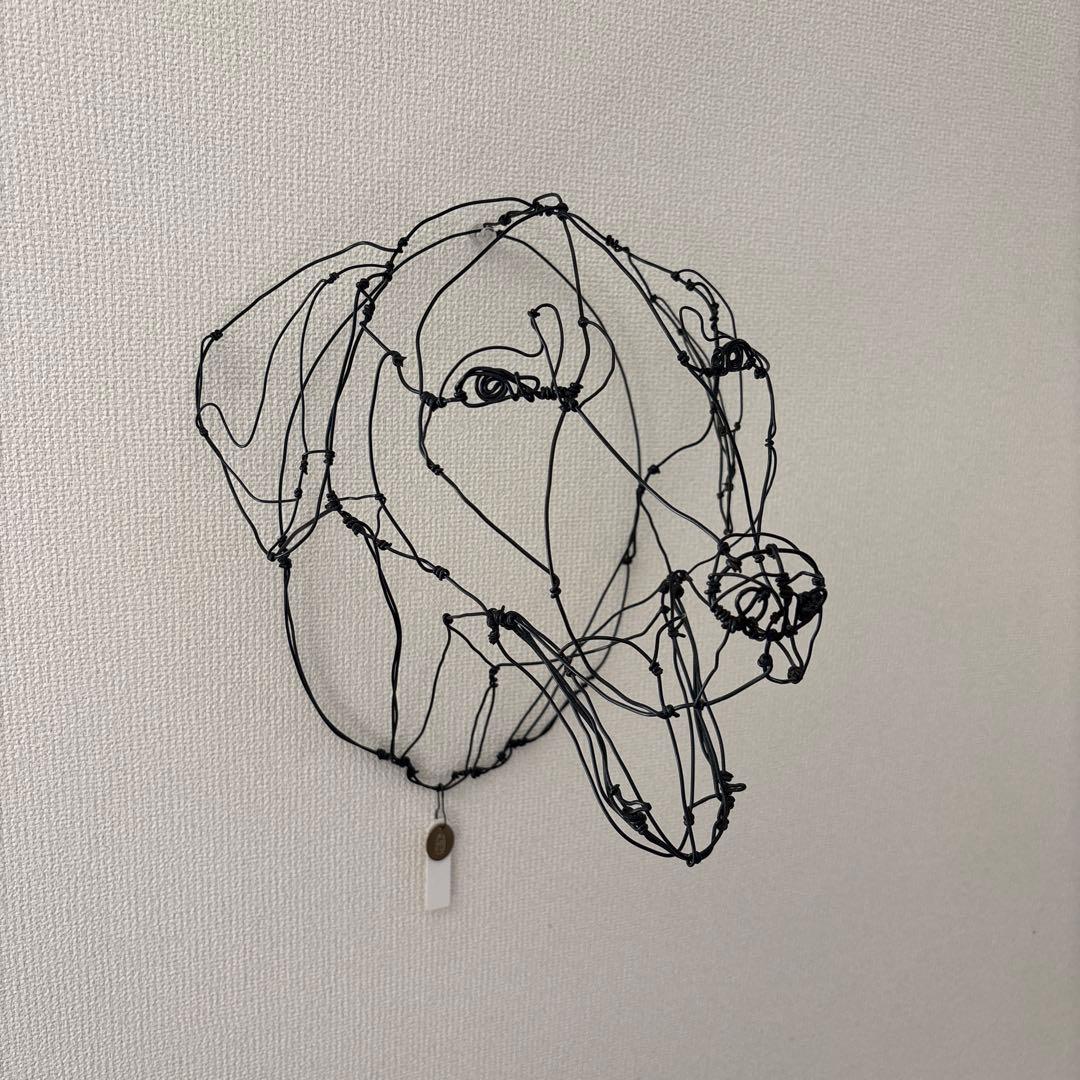 HAYU さん　ワイヤーアート 犬　ラブラドール　刻印付き