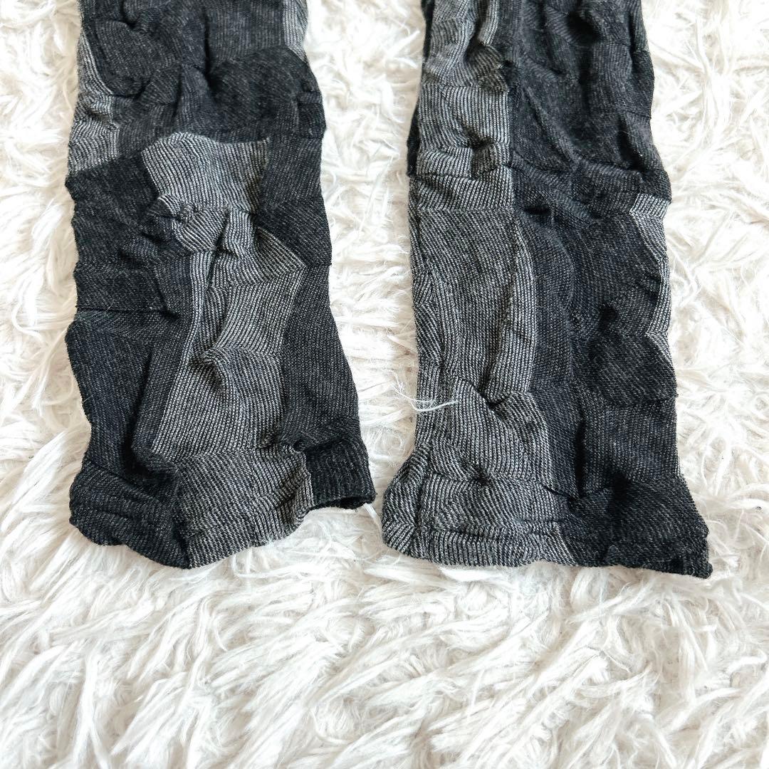 美品⁂センソユニコ⁂メフウ⁂ロングニットチュニック　凸凹生地　ストライプ　M